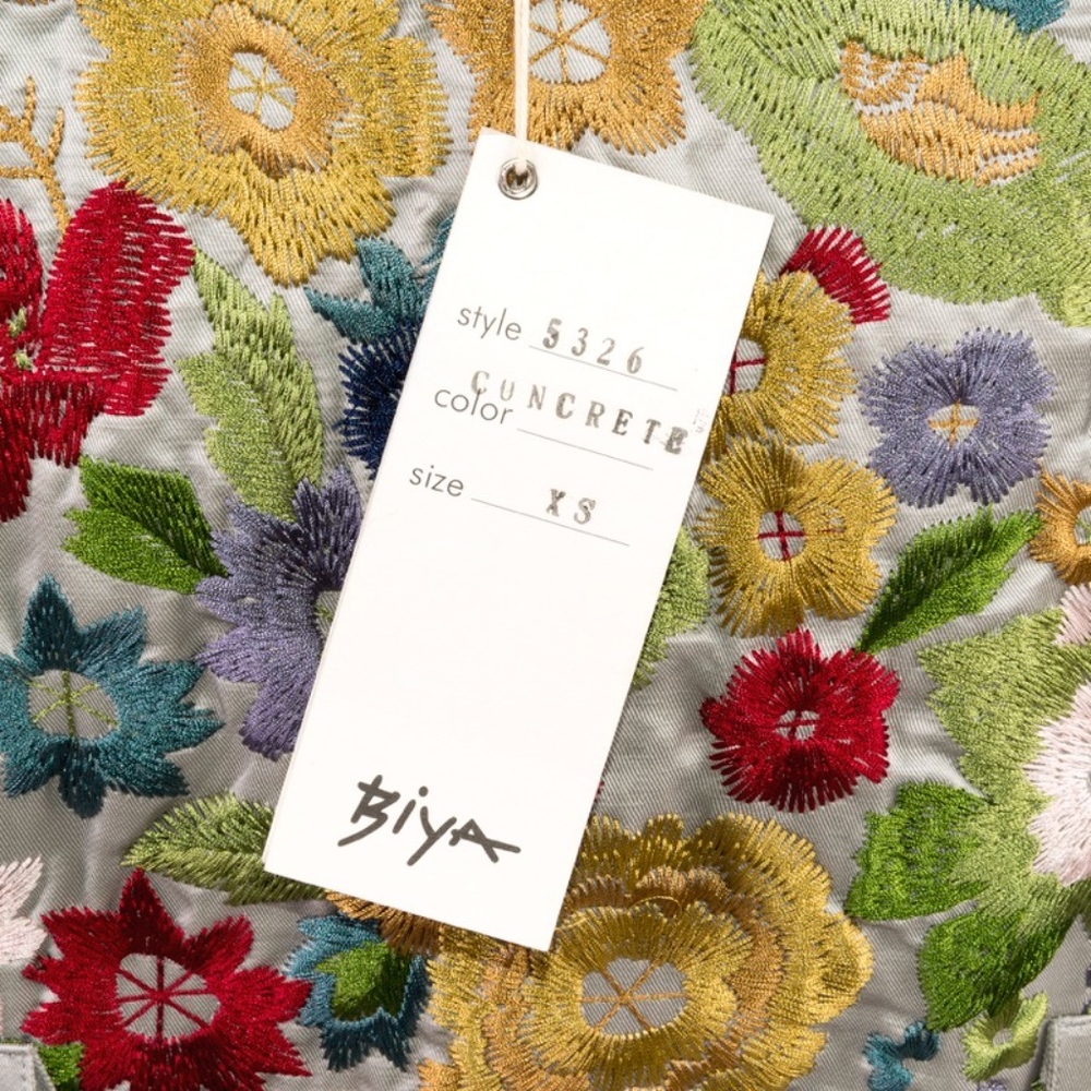 NWT JOHNNY WAS COAT Biya Floral English Garden XS runway couture Originally $869 - Picture 5 of 8